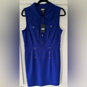 DKNY Women's Royal Blue Mini Dress